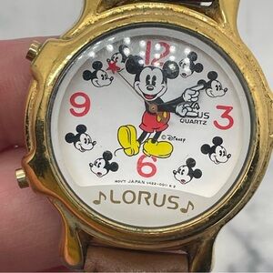 Lorus Walt Disney Musical Mickey Mouse Quartz Watch Untested Needs Battery